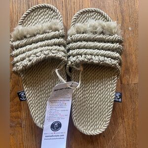 Nomad State Beige Braided Sandals